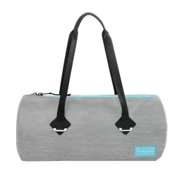 Kompakt vízálló táska sporthoz, utazáshoz és motorozáshoz – Zulupack® Yoggy 16L IP65 szürke/kék