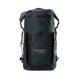Vízálló hátizsák 25L – IP67, strapabíró, ergonomikus, túrázáshoz, kiránduláshoz, vízisportokhoz, fekete – Zulupack® Triton