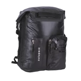 Fekete vízálló hátizsák hosszabb túrákra és vízi kalandokra – Zulupack® Nomad 35L IP67